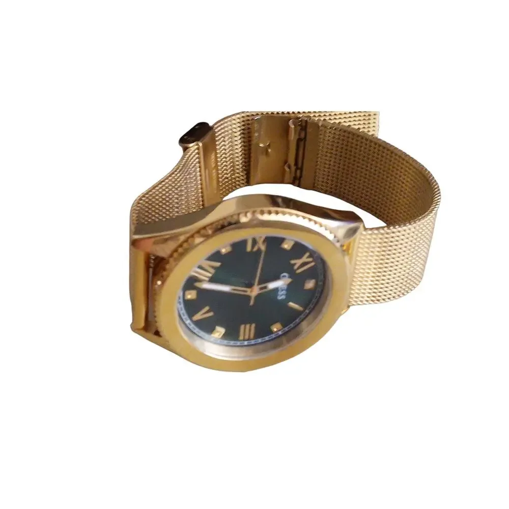 Guess Men’s Watch Stainless Steel Quartz Diamond Accent‎ Analog Wristwatch